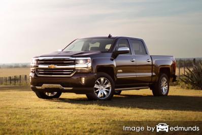 Insurance rates Chevy Silverado in Sacramento