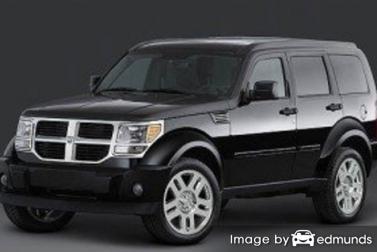 Insurance rates Dodge Nitro in Sacramento