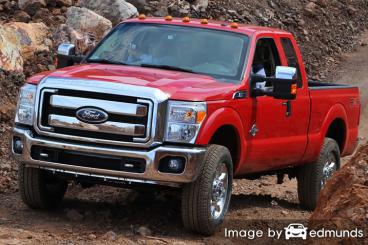 Insurance quote for Ford F-250 in Sacramento