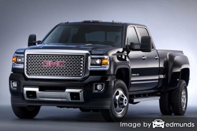 Insurance rates GMC Sierra 3500HD in Sacramento