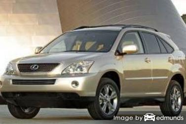 Insurance rates Lexus RX 400h in Sacramento