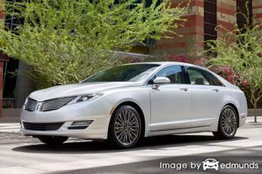 Insurance rates Lincoln MKZ in Sacramento