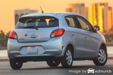 Insurance rates Mitsubishi Mirage in Sacramento