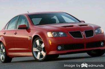 Insurance rates Pontiac G8 in Sacramento