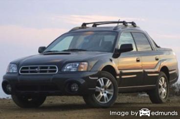 Insurance rates Subaru Baja in Sacramento