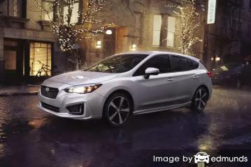 Insurance rates Subaru Impreza in Sacramento