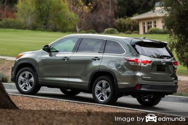 Insurance quote for Toyota Highlander Hybrid in Sacramento