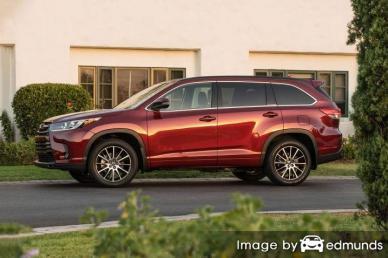 Insurance quote for Toyota Highlander in Sacramento