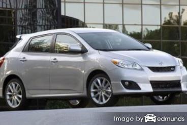 Insurance rates Toyota Matrix in Sacramento