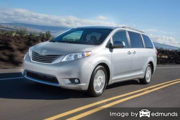 Insurance rates Toyota Sienna in Sacramento