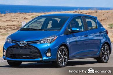 Insurance rates Toyota Yaris in Sacramento